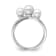 Sterling Silver Diamond 0.16Ctw Ring