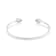 Rhodium Over Sterling Silver Diamond Bangle Bracelet 0.25ctw
