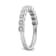 10K White Gold Diamond Ring 0.10Ctw