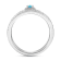 Sterling Silver Diamond and Topaz Ring 0.33ctw