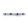 Sterling Silver Diamond and Sapphire Ring 0.05ctw