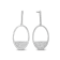 Diamond 0.33Ctw 10k White Gold Earrings