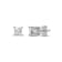 Diamond 0.20Ctw 14k White Gold Earrings
