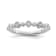 10K White Gold Diamond Ring 0.10Ctw