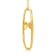 Diamond 0.50Ctw 10k Yellow Gold Cross Pendant With Chain