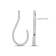Diamond 0.25Ctw 10k White Gold Earrings