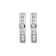 Diamond 0.33Ctw 10k White Gold Earrings