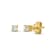 Diamond 0.50ctw Round , 14k Yellow Gold Earrings