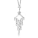 Diamond 0.10Ctw Sterling Silver Pendant With Chain