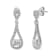 Diamond 0.75Ctw 10k White Gold Earrings