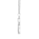 Diamond 0.33Ctw 10k White Gold Cross Pendant With Chain
