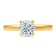 14K Yellow Gold Solitaire Lab Grown Diamond Ring 0.50 cttw