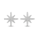 Diamond 0.40Ctw Sterling Silver Earring