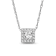 Diamond 0.20Ctw Sterling Silver Pendant With Chain