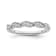 10K White Gold Diamond Ring 0.10Ctw