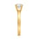 14K Yellow Gold Solitaire Lab Grown Diamond Ring 0.75 cttw