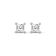 Diamond 0.25Ctw 14k White Gold Earrings