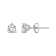 Diamond 0.50Ctw 14k White Gold Earrings