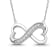 Diamond 0.10Ctw Sterling Silver Pendant With Chain