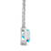 Sky Blue Topaz 1.86ct and Diamond 0.10ctw Sterling Silver Pendant With Chain