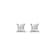 Diamond 0.16Ctw 14k White Gold Earrings