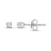 Diamond 0.33Ctw 14k White Gold Earrings