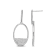 Diamond 0.33Ctw 10k White Gold Earrings