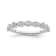 10K White Gold Diamond Ring 0.12Ctw