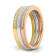 10K Tri-color Gold Diamond Ring 0.33Ctw