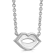 Diamond 0.10Ctw Sterling Silver Pendant With Chain