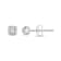 Diamond 0.16Ctw Sterling Silver Earring
