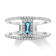 Sterling Silver Diamond and Topaz Ring 0.33ctw