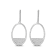 Diamond 0.33Ctw 10k White Gold Earrings