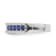 Sterling Silver Diamond and Sapphire Ring 0.75ctw