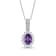 Diamond 0.33Ctw Sterling Silver Heart Pendant With Chain