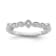 10K White Gold Diamond Ring 0.12Ctw