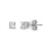 Diamond 0.33Ctw 14k White Gold Earrings