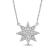Diamond 0.16Ctw Sterling Silver Pendant With Chain