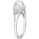 7-7.5MM Freshwater Cultured Pearl and Diamond Accent Split-Shank Ring in
Sterling Silver