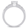 3/5 CT TGW Created White Sapphire and Diamond Accent Vintage Ring in
Sterling Silver