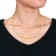 9 3/8ctw Citrine Beaded Necklace in Yellow Plated Sterling Silver