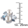 6.5-8MM Freshwater Cultured Pearl and Multi Gem Cluster Ring in Sterling Silver