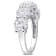 4 CT DEW Created Moissanite Anniversary Style Ring in 10K White Gold