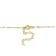 White Enamel Heart Link Necklace in 14K Yellow Gold Over Sterling Silver