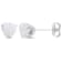 1 CT TGW Heart Shape Opal Stud Earrings in Sterling Silver