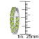 3-4/5ctw Peridot Inside-Outside Hoop Earrings in Sterling Silver