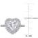2-5/8 CT DEW Created Moissanite Double Halo Engagement Ring in 10K White Gold