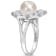 8.5-9MM Freshwater Cultured Pearl and Created White Sapphire Pearl Ring
in Sterling Silver