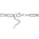 Oval Link Necklace w/ Black Sparkle Enamel in Sterling Silver