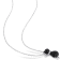 Black Spinel and Created White Sapphire Cat Pendant with Chain in
Sterling Silver with Black Rhodium